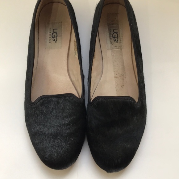 UGG Shoes - Ugg vintage calf hair black flats